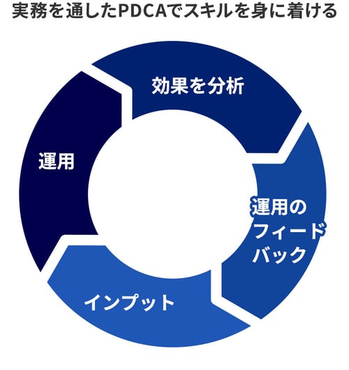 実務を通したPDCAサイクル図